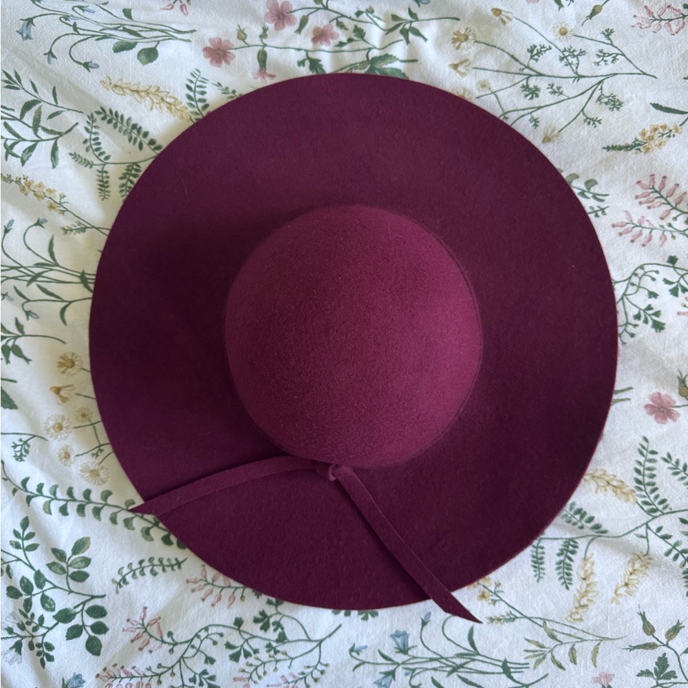 Elegant Burgundy Women's Hat